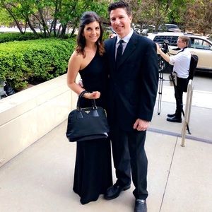 Amsale One Shouldered Bridesmaids Dress